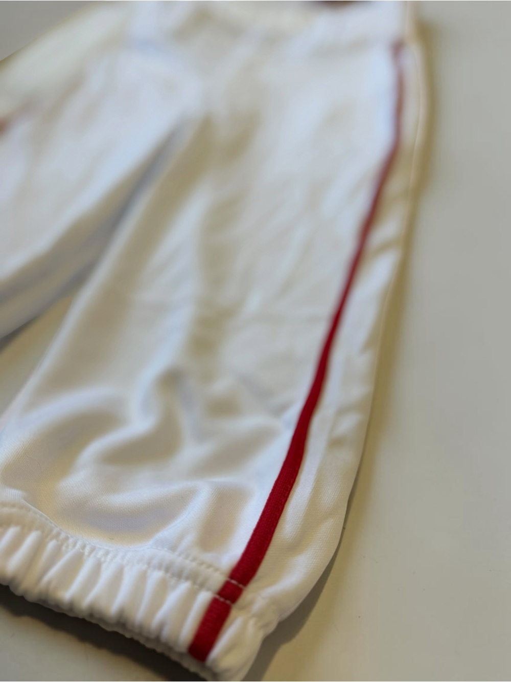 Champro Youth Baseball Pants White Red Piped Practice Game Small - Picture 5 of 8